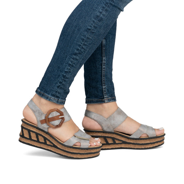 Rieker 68176-40 (Grey) - Women's