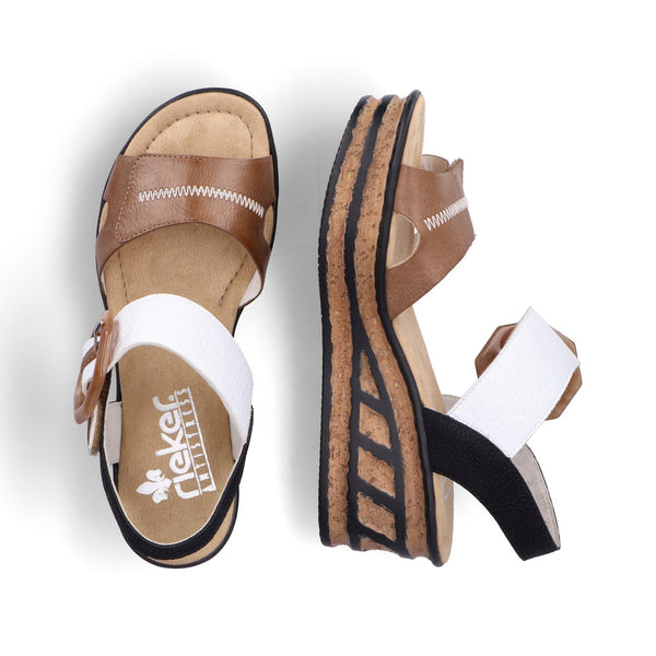 Rieker 68176-64 (Brown Multi) - Women's