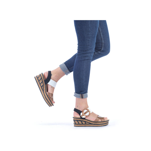 Rieker 68176-64 (Brown Multi) - Women's