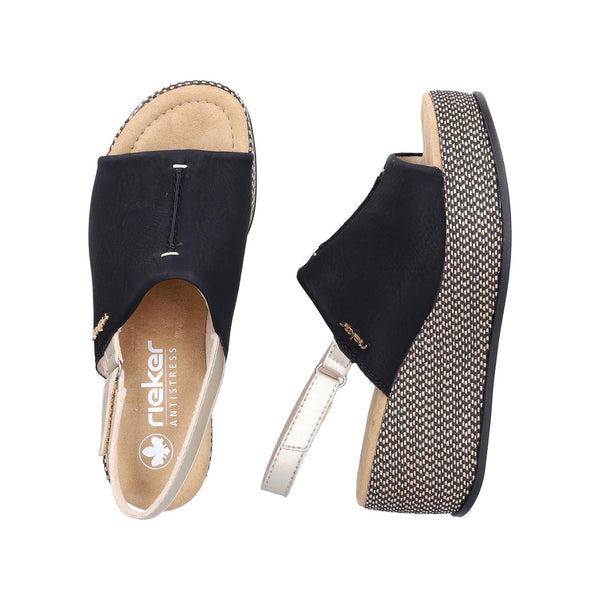 Rieker 69460-00 (Black) - Women's