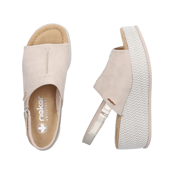 Rieker 69460-62 (Beige) - Women's