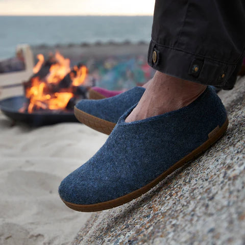 Glerups Rubber Sole Shoe (Denim) - Unisex