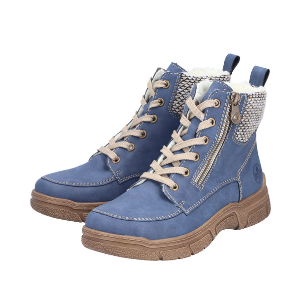 Rieker 72330-14 (Blue) - Women's