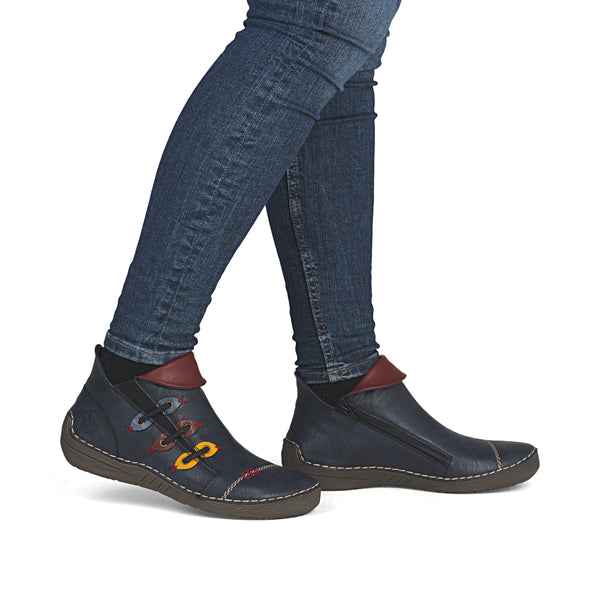 Rieker 72581-14 (Blue) - Women's