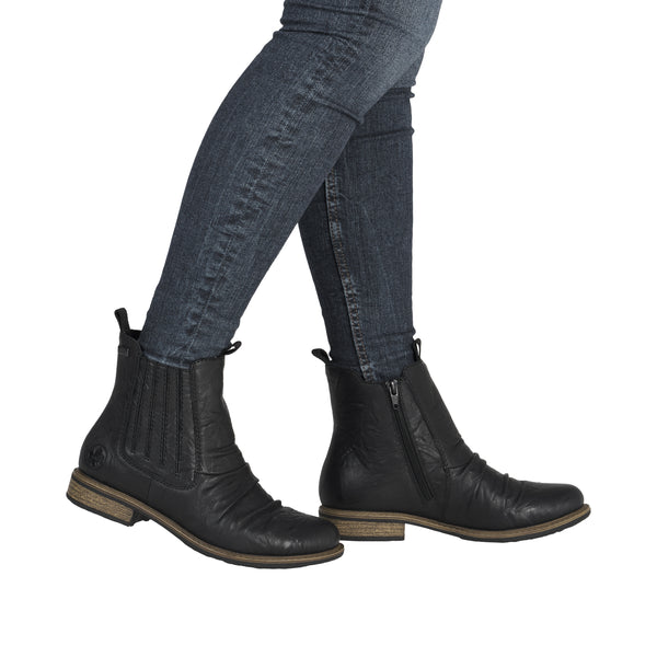Rieker 74855-00 (Black) - Women's