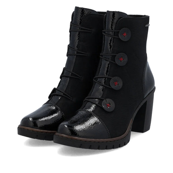 Rieker Y2576-00 (Black) - Women's