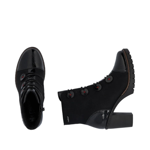 Rieker Y2576-00 (Black) - Women's