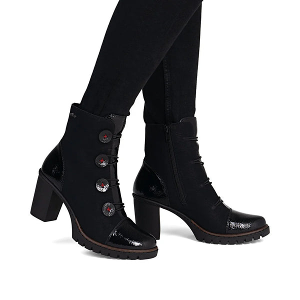 Rieker Y2576-00 (Black) - Women's