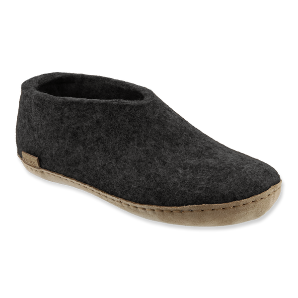 Glerups Leather Sole Shoe (Charcoal) - Unisex