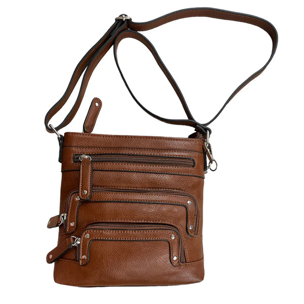 La Diva R9184 STL Handbag (Cognac) - Women's