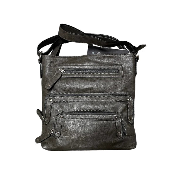 La Diva 43916STL Handbag (Grey) - Women's