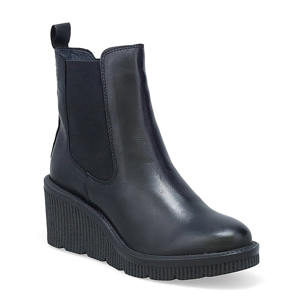 Miz Mooz Averie (Black Leather) - Women's
