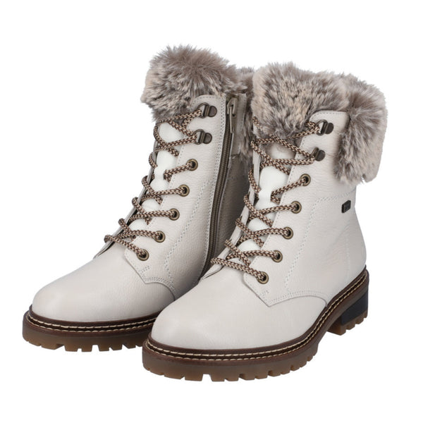 Remonte D0B74-80 (Cream) - Women's