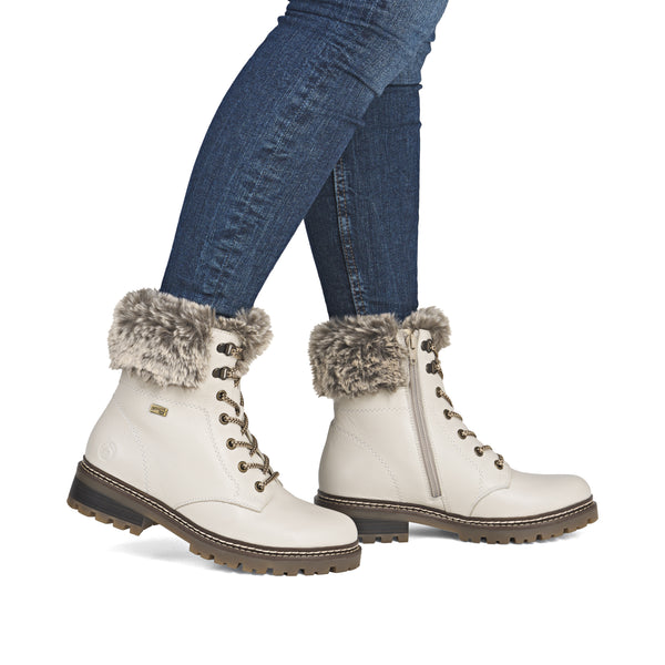 Remonte D0B74-80 (Cream) - Women's