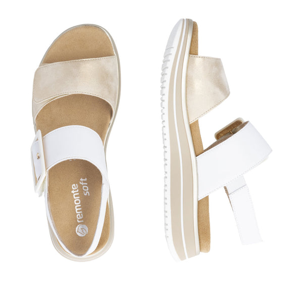 Remonte D1J53-80 (White/Beige) - Women's
