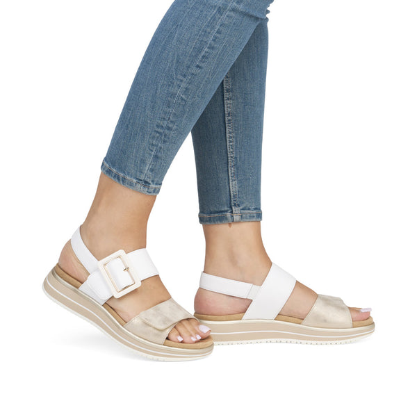Remonte D1J53-80 (White/Beige) - Women's
