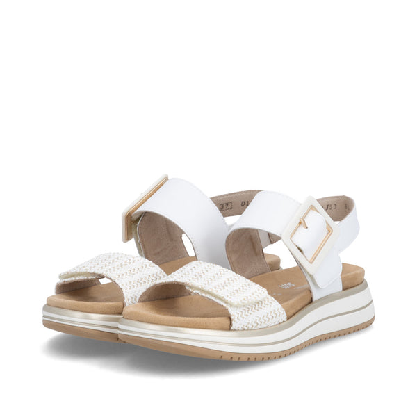 Remonte D1J53-81 (White/Gold) - Women's