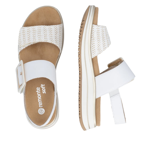 Remonte D1J53-81 (White/Gold) - Women's
