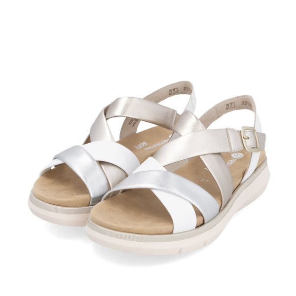 Remonte D2K53-91 (White/Metallic) - Women's