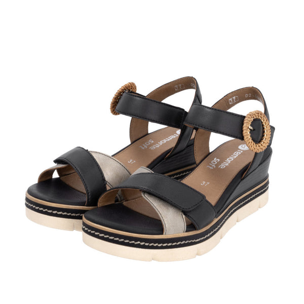 Remonte D2L50-03 (Black Multi) - Women's