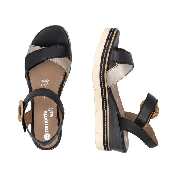 Remonte D2L50-03 (Black Multi) - Women's