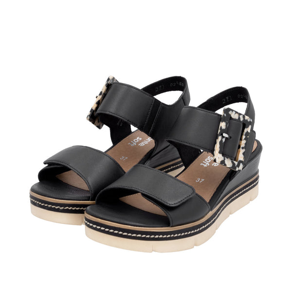 Remonte D2L53-00 (Black) - Women's