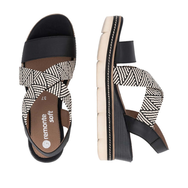 Remonte D2L54-03 (Black) - Women's