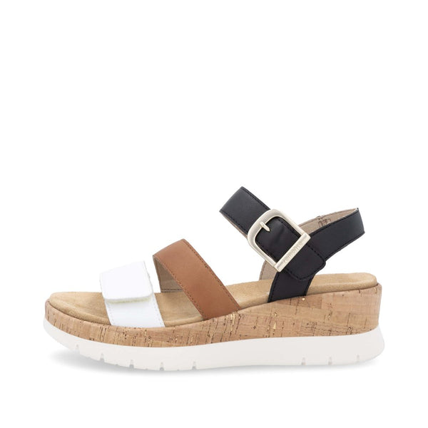 Remonte D2P50-03 (White/Brown/Black) - Women's