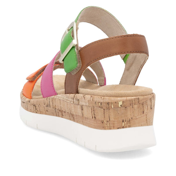 Remonte D2P50-90 (Orange/Pink/Green) - Women's