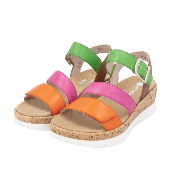 Remonte D2P50-90 (Orange/Pink/Green) - Women's