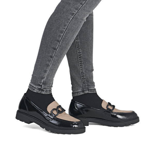 Remonte D2Q01-03 (Black/Camel) - Women's