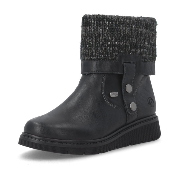 Remonte D3976-03 (Black) - Women's