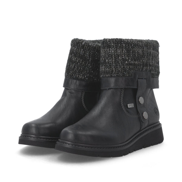Remonte D3976-03 (Black) - Women's