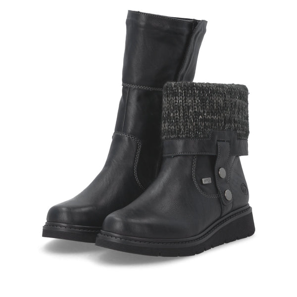 Remonte D3976-03 (Black) - Women's