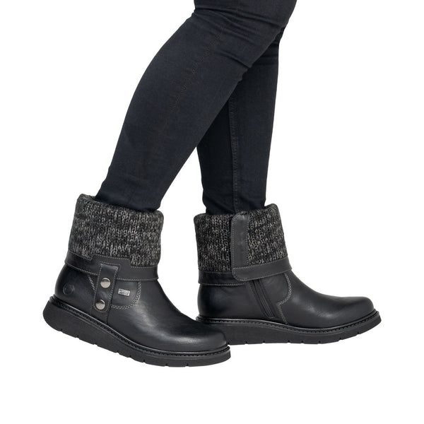 Remonte D3976-03 (Black) - Women's