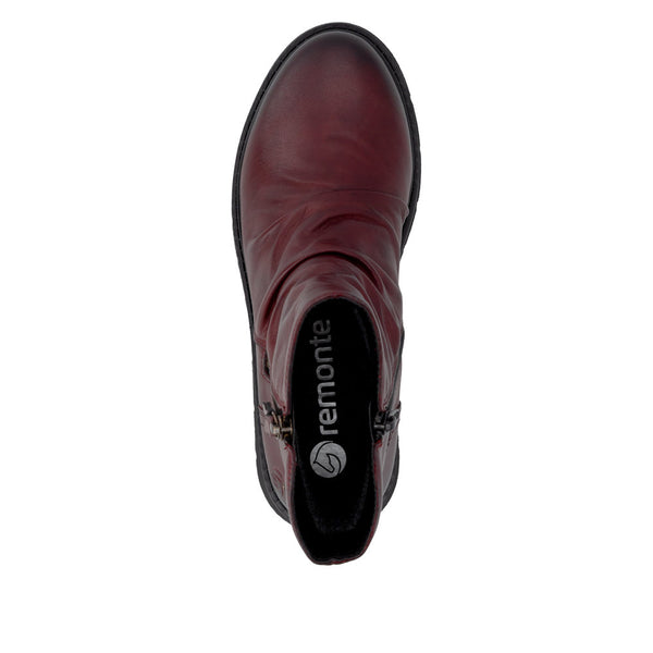 Remonte D3981-35 (Burgundy) - Women's