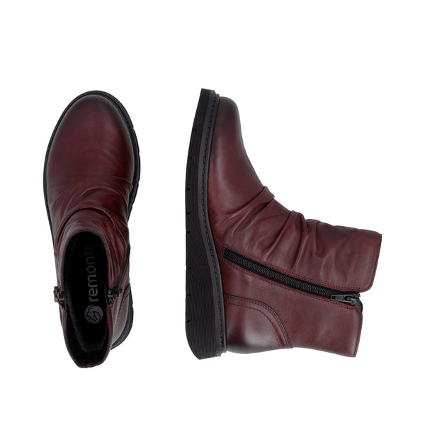 Remonte D3981-35 (Burgundy) - Women's