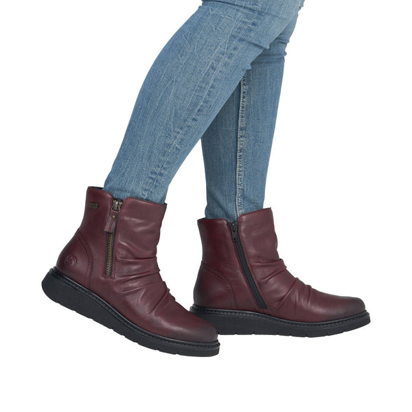 Remonte D3981-35 (Burgundy) - Women's