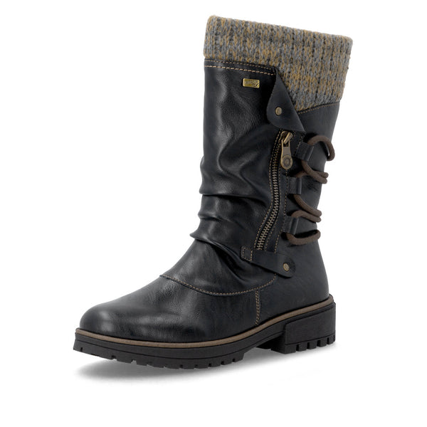 Remonte D3W72-03 (Black)- Women's