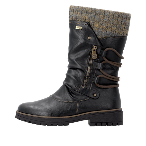 Remonte D3W72-03 (Black)- Women's