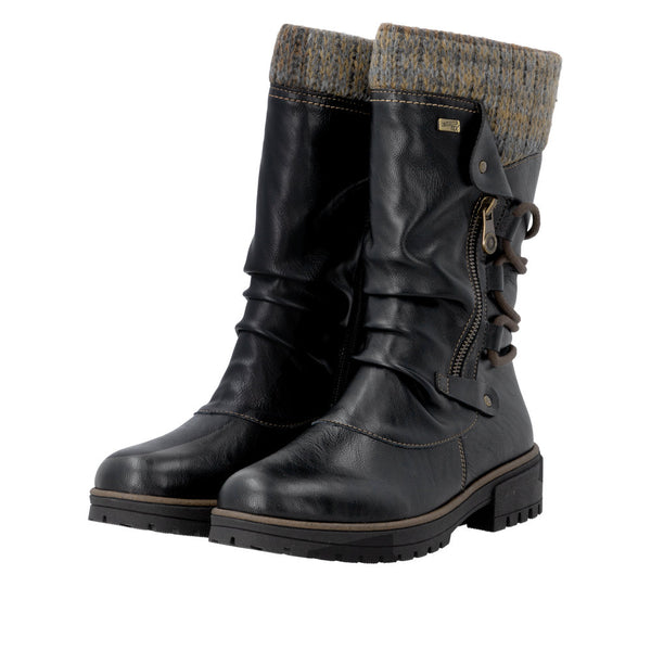 Remonte D3W72-03 (Black)- Women's