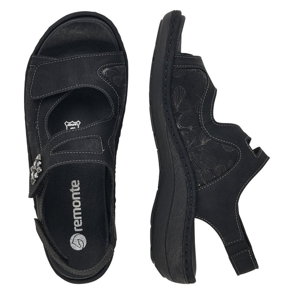 Remonte D7647-01 (Black) - Women's