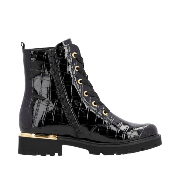 Remonte D8683-00 (Black Patent) - Women's