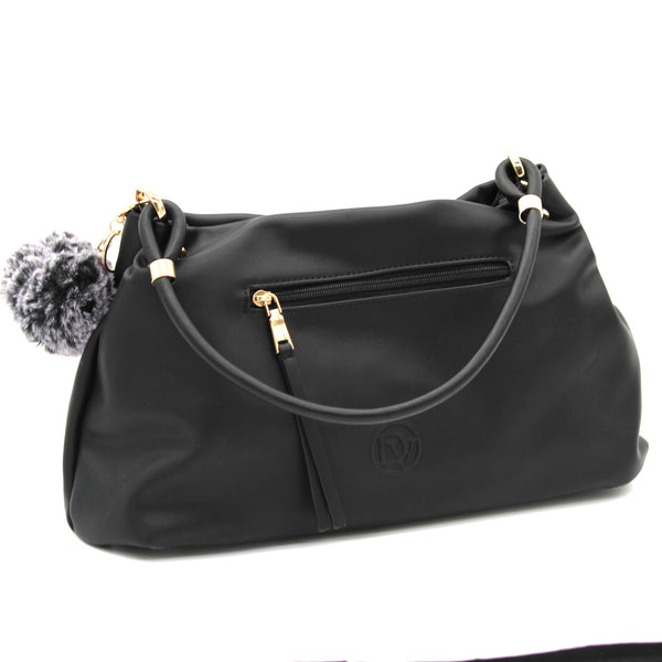 La Diva B12402 STL Handbag (Black) - Women's