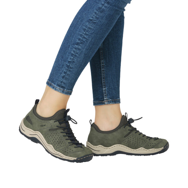Rieker L0574-54 (Green) - Women's