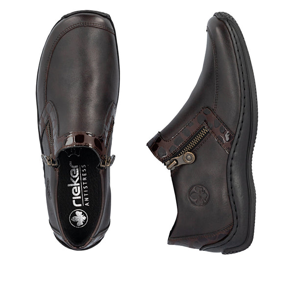 Rieker L1773-25 (Chocolate Brown) - Women's