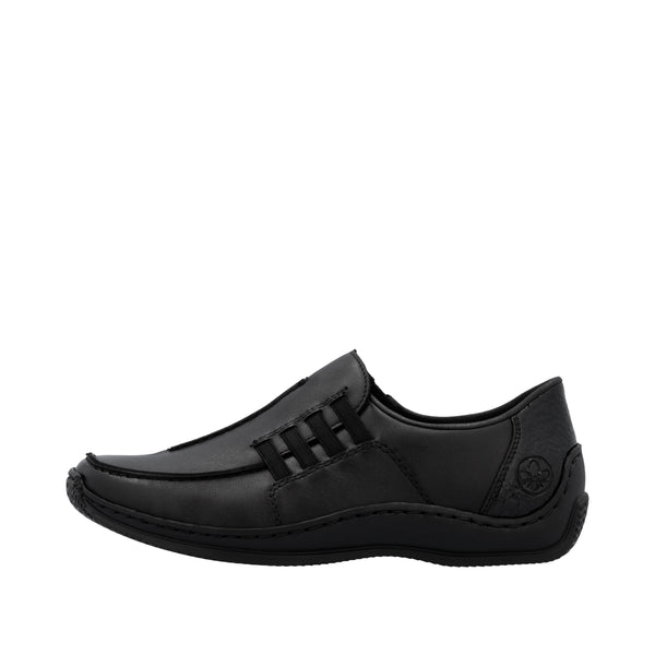 Rieker L1777-00 (Black) - Women's