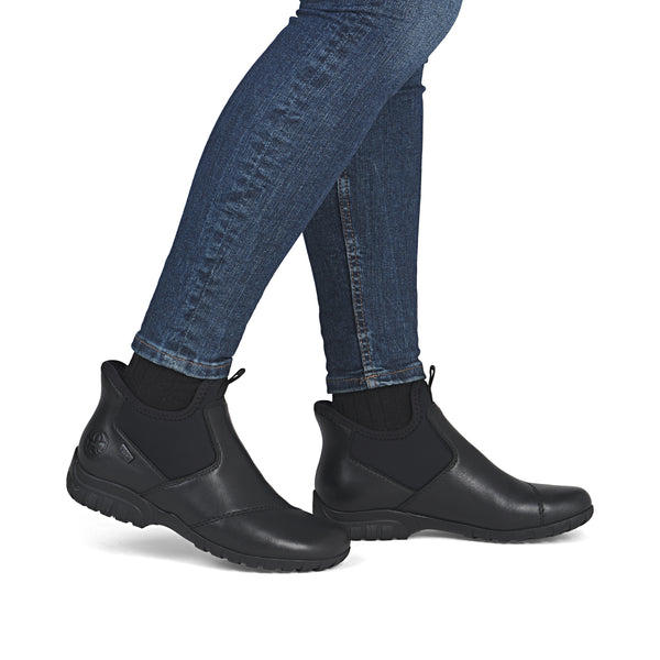 Rieker L4677-00 (Black) - Women's