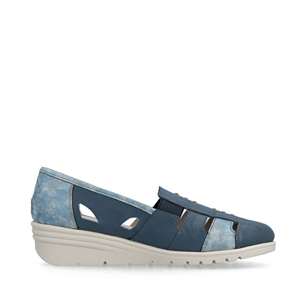 Rieker L5358-12 (Blue) - Women's