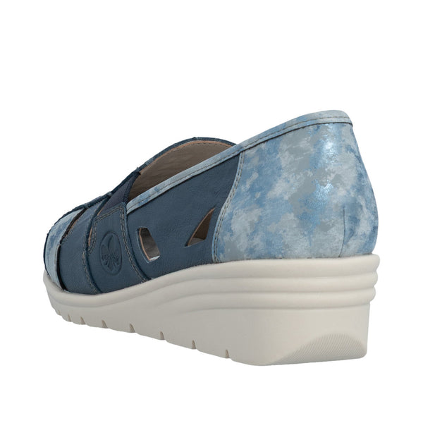 Rieker L5358-12 (Blue) - Women's